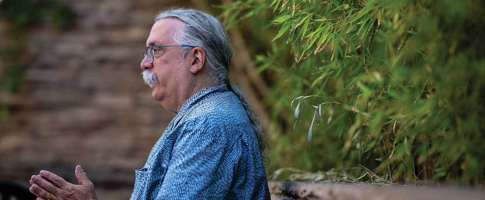 Faculty-Spotlight_Leeman UNM researcher Larry Leeman explores connections between psychedelics and better mental health. (Photo: Roberto E. Rosales)